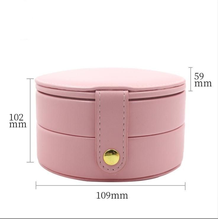 Round Luxury Jewelry Boxes 10.9*10.2*5.9cm Paper Packaging Box Custom Logo Printing