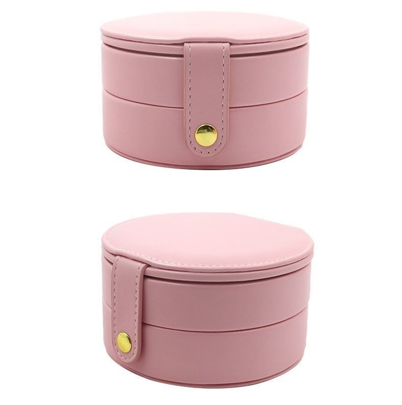 Round Luxury Jewelry Boxes 10.9*10.2*5.9cm Paper Packaging Box Custom Logo Printing