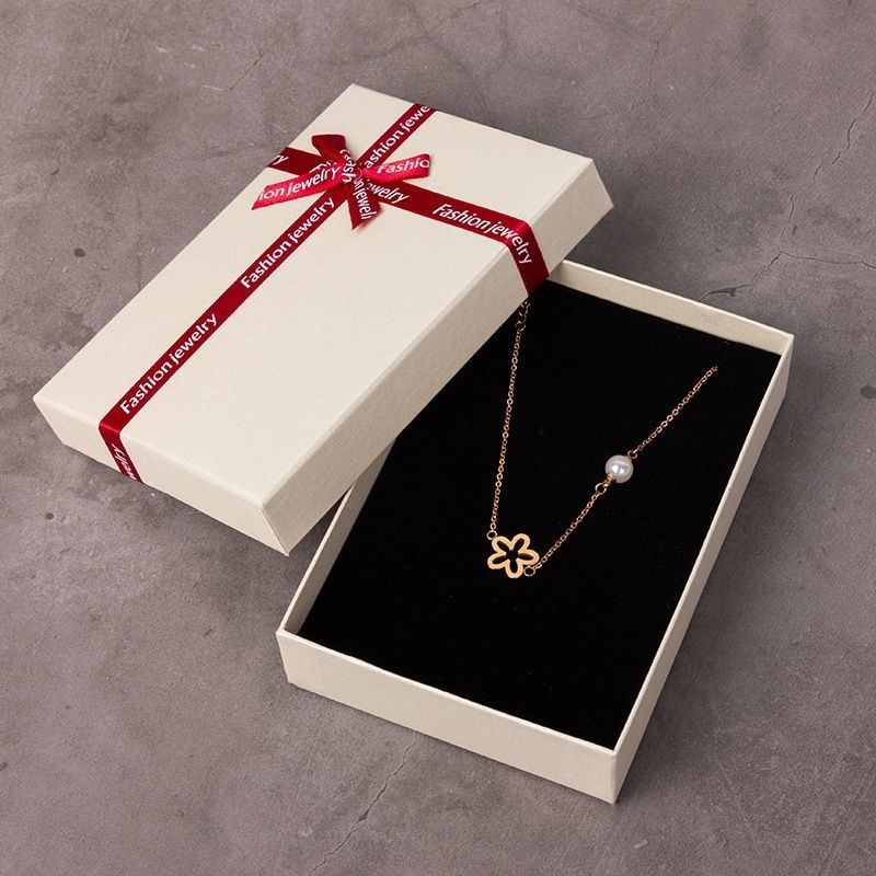 Customized Cardboard Paper Packaging Gift Jewelry Box with Foam Insert and 100% Recycled Material Paper