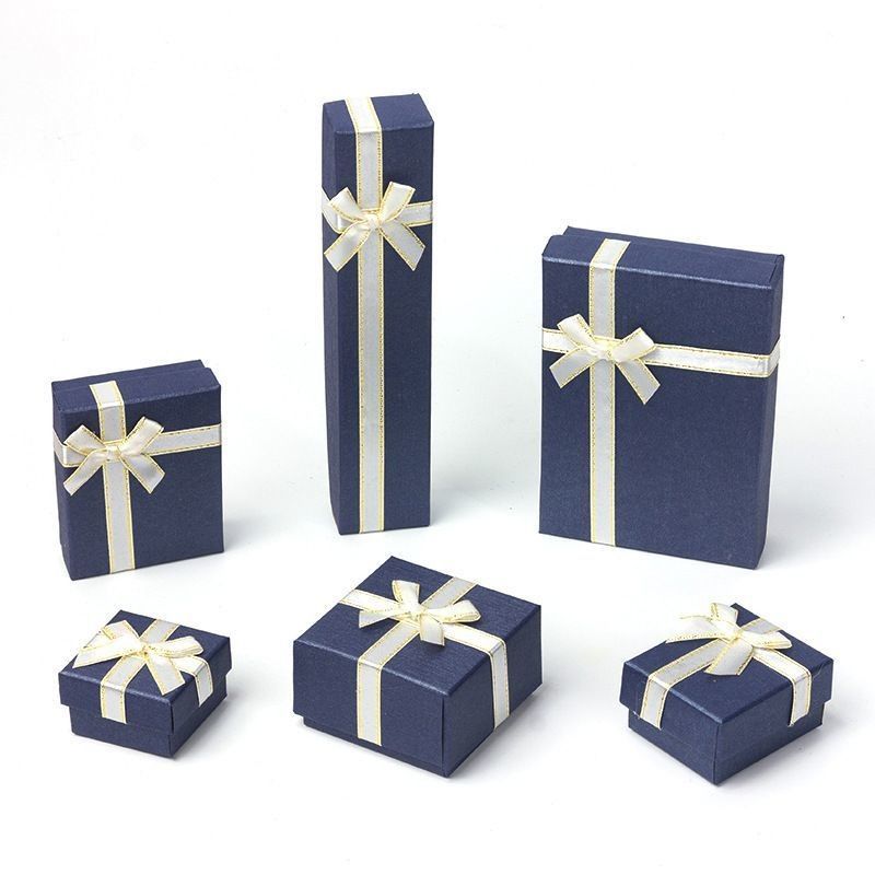 Customized Cardboard Paper Packaging Gift Jewelry Box with Foam Insert and 100% Recycled Material Paper