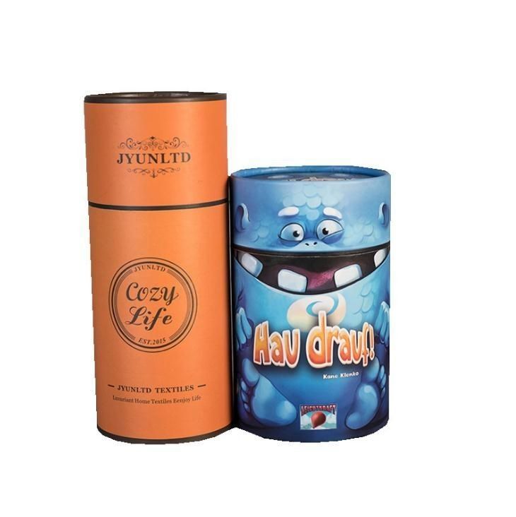 Round Paper Cans Packaging For Cosmetic Perfume Candle Jewelry Paper Tube Packaging Box