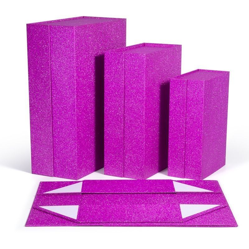 Luxury Folding Gift Box Paper Carton Packaging Box For Human Hair Wig Extensions
