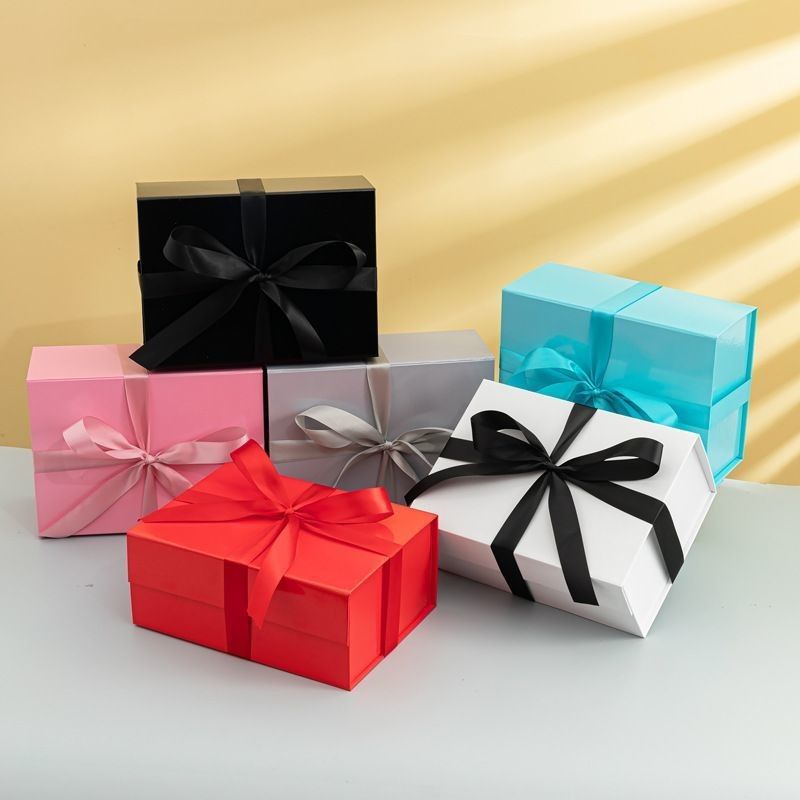 Christmas Decoration Paper Folding Gift Box Cosmetic Jewellery Foldable Cardboard Boxes