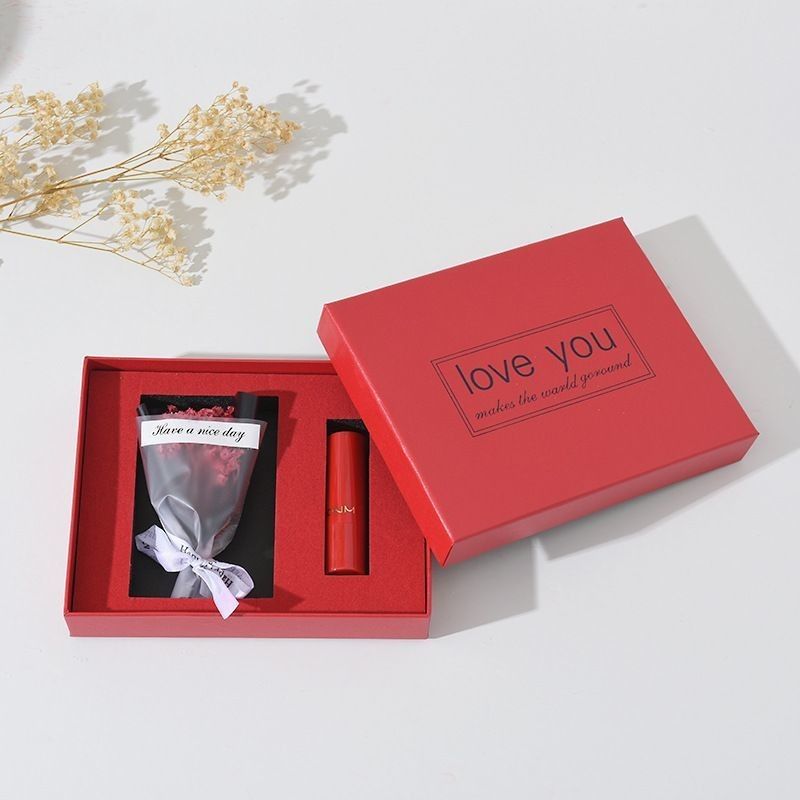 Heaven and Earth Lid Customized Rectangular Lipstick Perfume Gift Box for Customized Wedding Favors