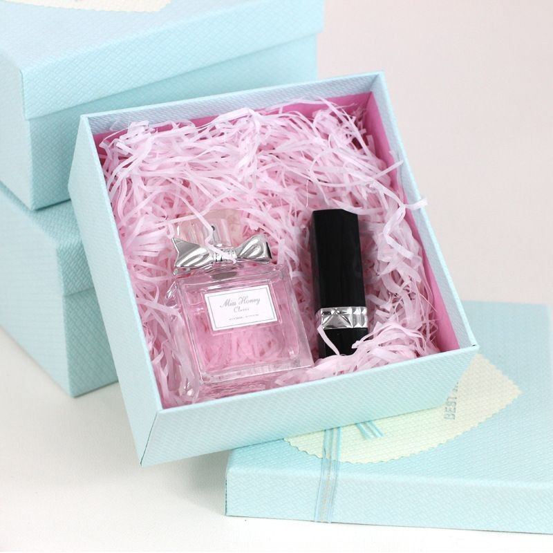 Rigid Lid And Base Carton Packaging Boxes For Cosmetic Perfume Lipstick Makeup Ring