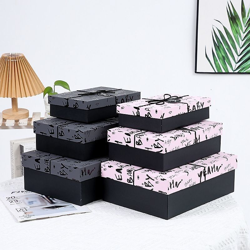 Black Gift Packaging Paper Jewelry Boxes For Necklace Ring Bracelet Watch Eco Friendly