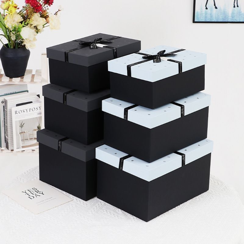 Black Gift Packaging Paper Jewelry Boxes For Necklace Ring Bracelet Watch Eco Friendly