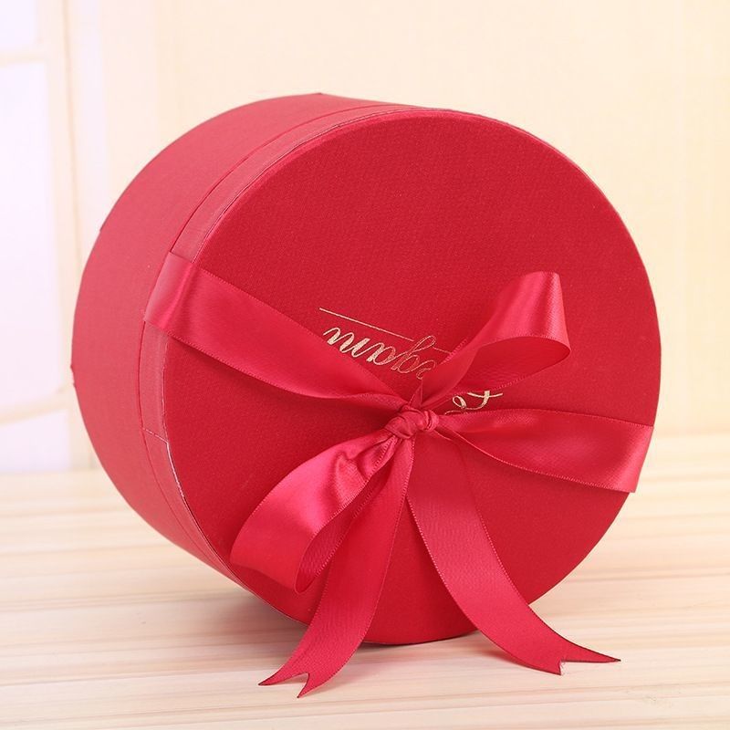 Christmas Decoration Recycled Paper Cans Packaging Gift Box Round Cardboard Boxes