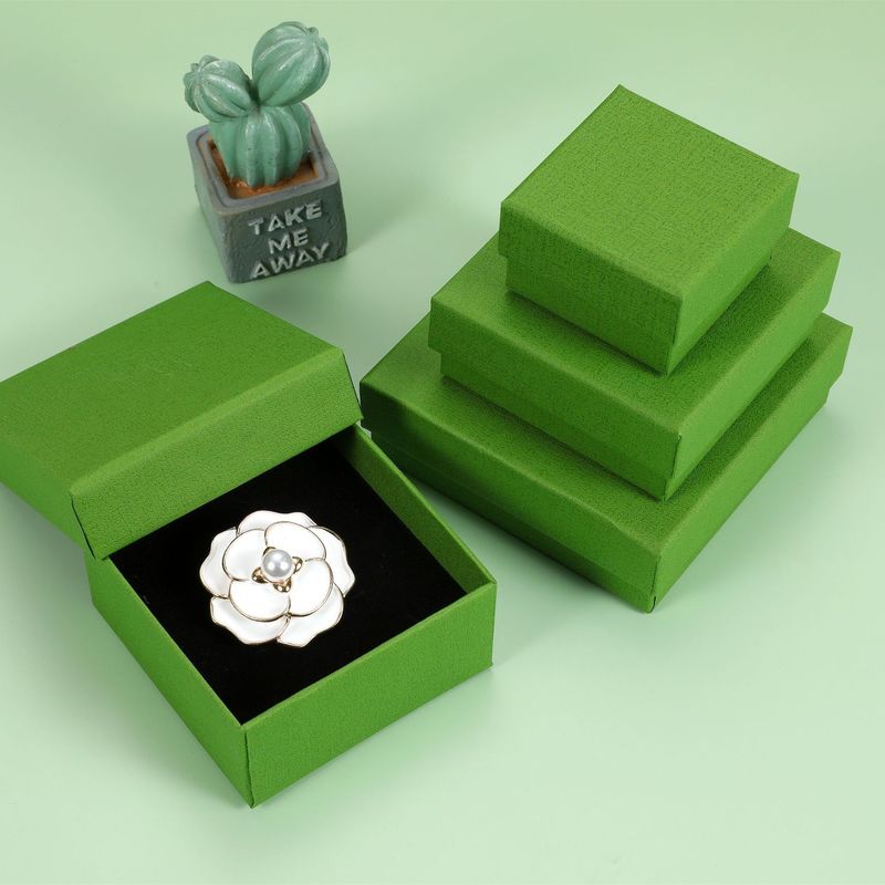 Cardboard Paper Lid And Base Gift Box Packaging Luxury Jewelry Box With Foam Insert