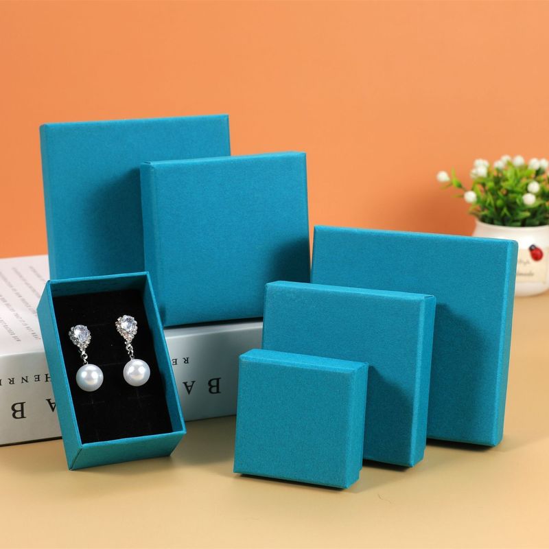 Cardboard Paper Lid And Base Gift Box Packaging Luxury Jewelry Box With Foam Insert