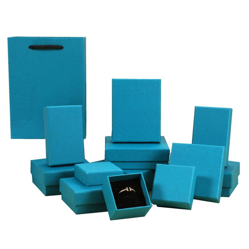 Cardboard Paper Lid And Base Gift Box Packaging Luxury Jewelry Box With Foam Insert