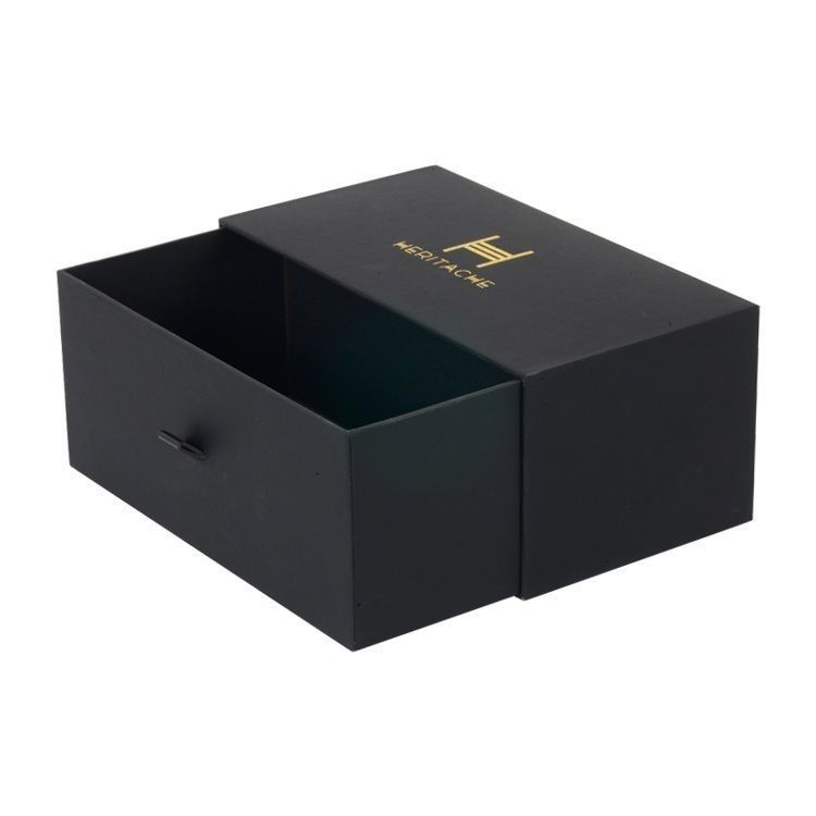 Drawer Type Cardboard Underwear Packaging Box With Handle Two Sided Customizable Printing
