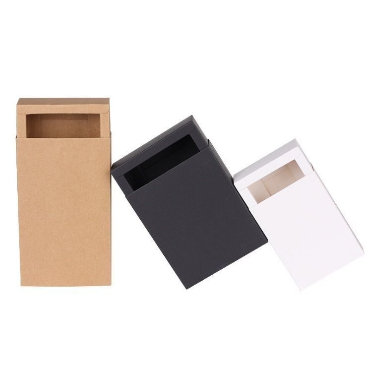 Drawer Type Cardboard Underwear Packaging Box With Handle Two Sided Customizable Printing