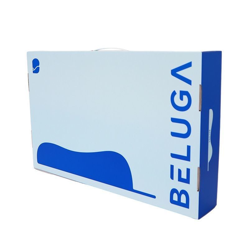 Custom Logo Folding Flat 3-Ply Corrugated Cardboard Kraft Paper Box for Household Pillow Sports Fitness Organization