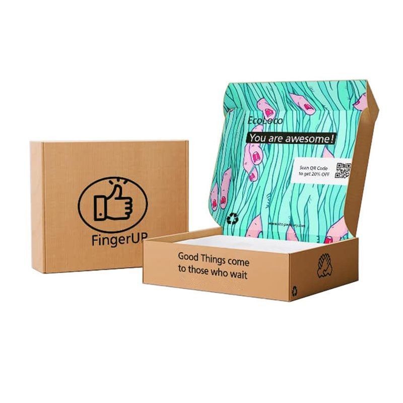 Corrugated Cardboard Packaging Gift Box Shipping Mailer Boxes Custom Logo Printed