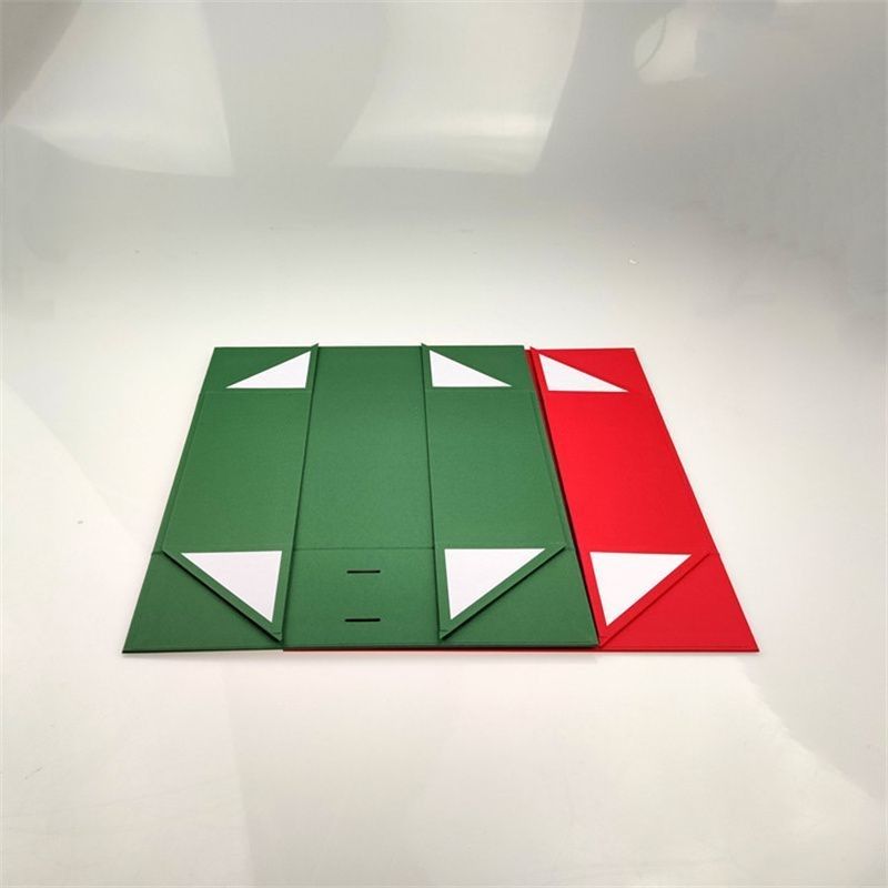 Folding Magnetic Cardboard Paper Gift Box With Ribbon Handle For Jewelry Cuttery Flatware