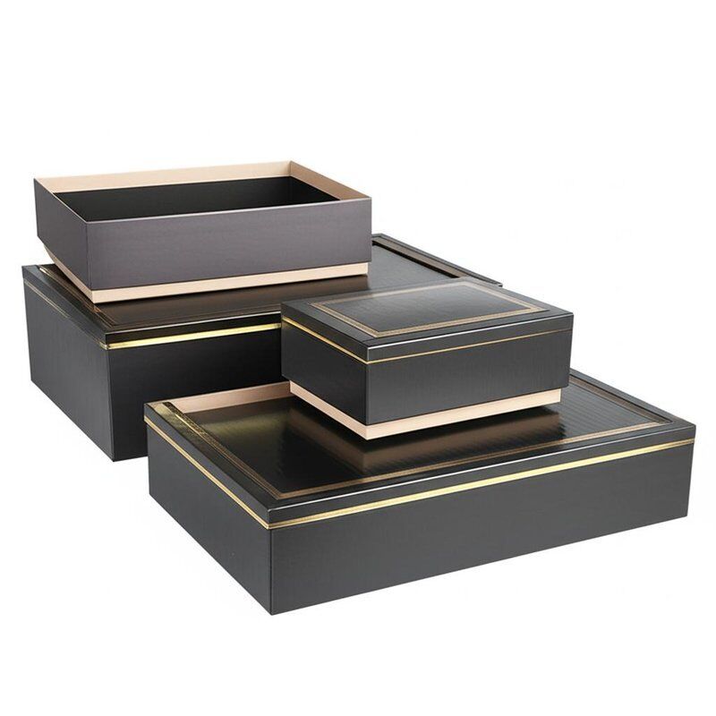 Various Sizes Gift Boxes Packaging Featuring Paperboard Liner Type and Glossy Lamination Outside Finishing Ideal for Retail