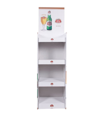 Hot Sale Paper Display Cabinet Cosmetics Makeup Display Stand Corrugated Paper Cardboard For Juice