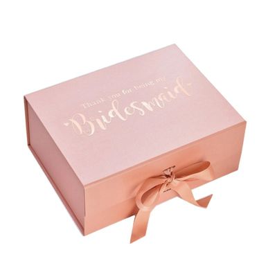 Small Luxury Rigid Cardboard Clothing Packaging Magnetic Folding For Wedding