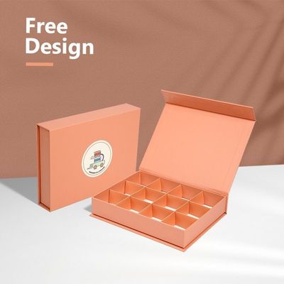 Eco Friendly Pink Magnetic Gift Box Chocolate Cookie Kraft Paper Gift Magnetic Box
