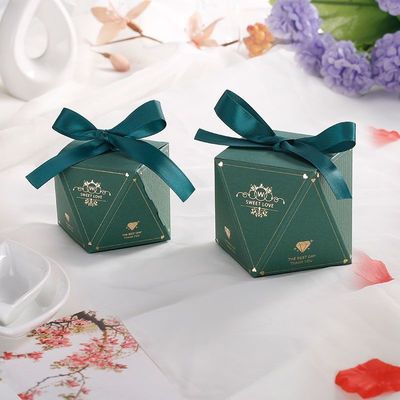 Paper Custom Made Candy Boxes With Logo For Christmas / Wedding / Festival