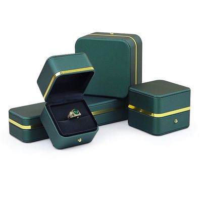 PU Material Jewelry Packaging Box For Rings Earrings Bracelets And Necklaces 0.300kg