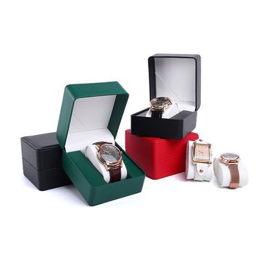 Customized PU Leather Material Paper Cardboard Watch Gift Packaging Box for Display and Storage