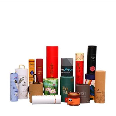 Round Paper Cans Packaging For Cosmetic Perfume Candle Jewelry Paper Tube Packaging Box