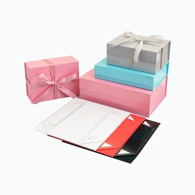 Christmas Decoration Paper Folding Gift Box Cosmetic Jewellery Foldable Cardboard Boxes