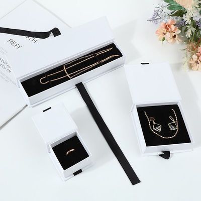 Bracelet Necklace Ring Luxury Jewelry Drawer Box With Cardboard Paper Packaging