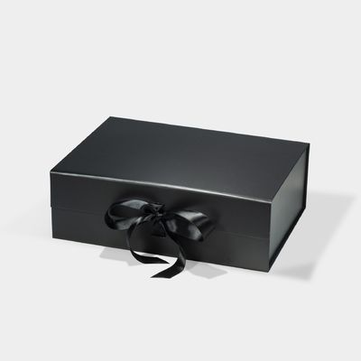 Custom Magnetic Closure Folding Gift Box Packaging With UV Gold Foil Printing