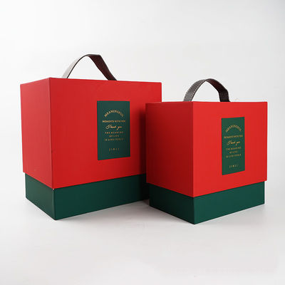 Dustproof Varnishing Holiday Gift Box Packaging Stackable For Christmas Chocolate