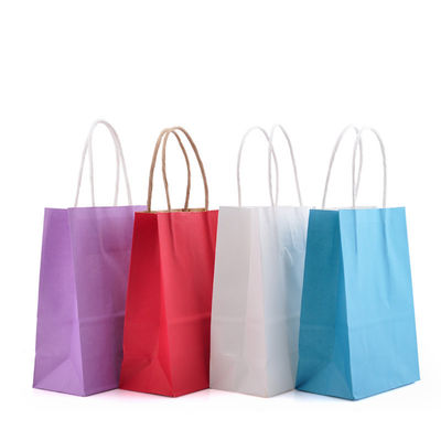 21x11x27cm Favor Kraft Paper Gift Bags With Handles Ultralight